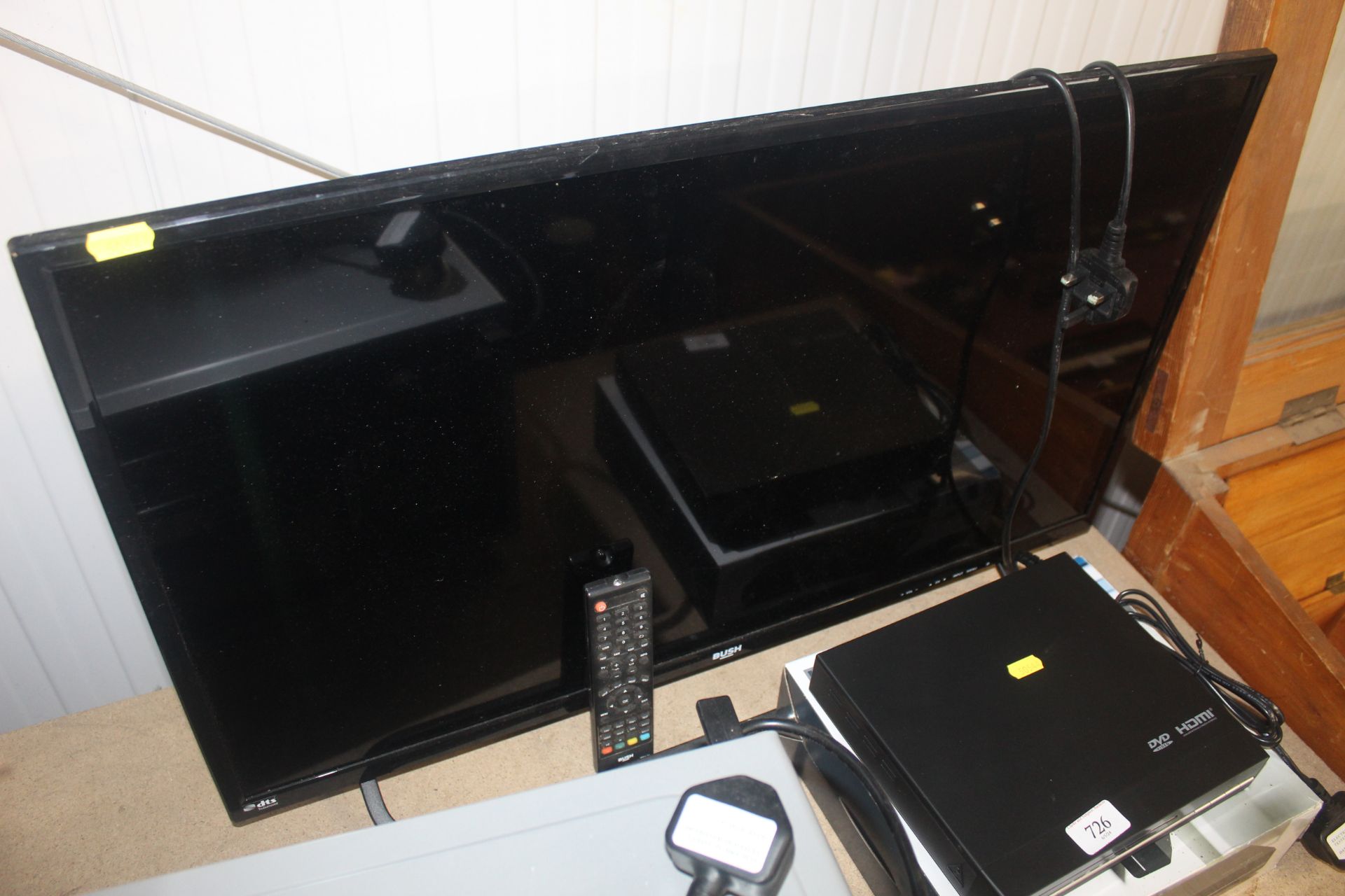 A Bush television with remote control and a DVD pl - Image 3 of 3