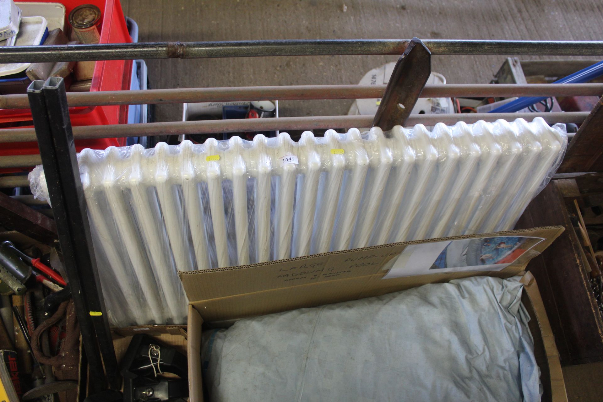 A radiator measuring approx. 41" wide