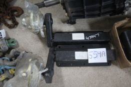 Unused unbraked trailer suspension units.