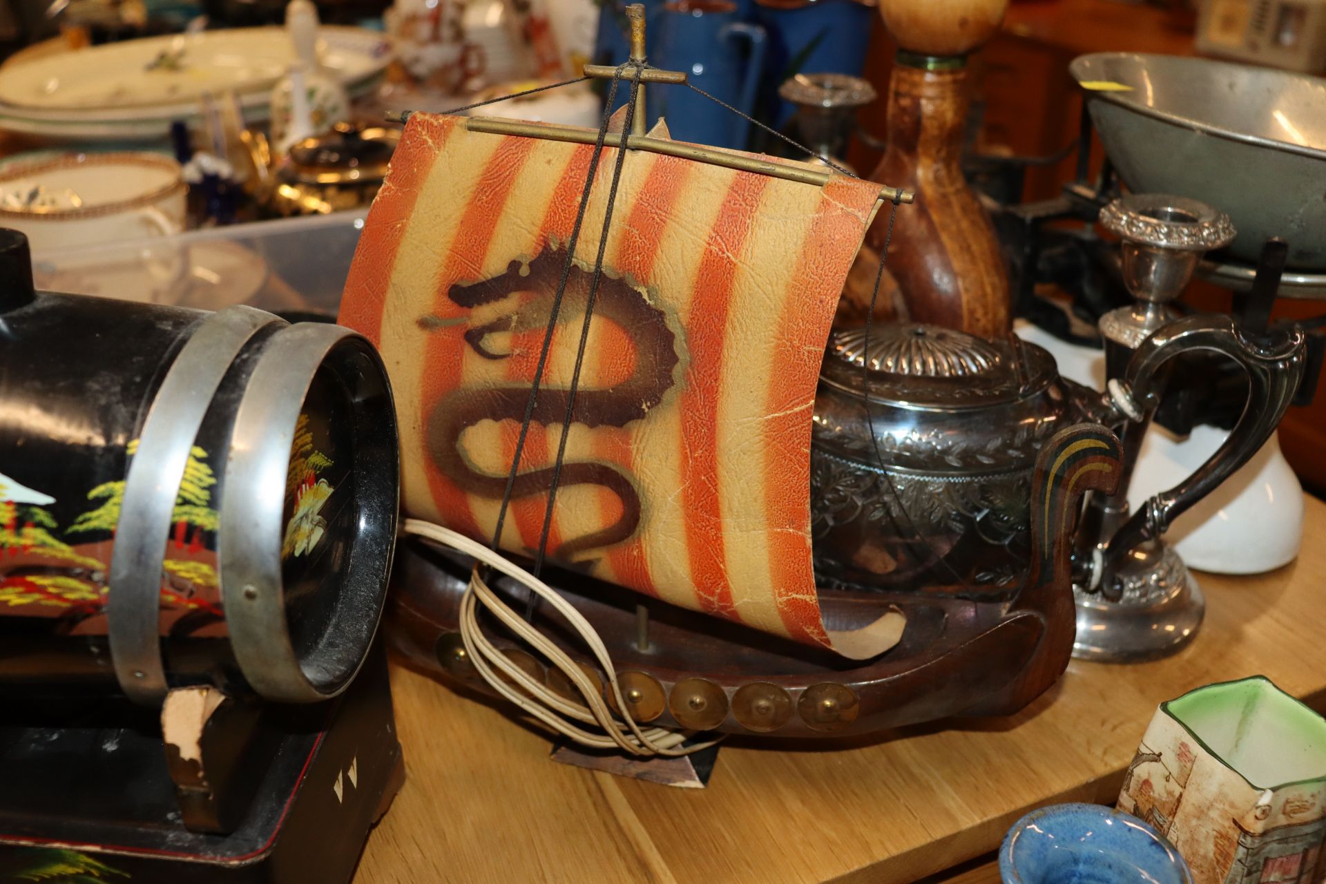 A box of various flatware, silver plated candlesti - Image 6 of 6