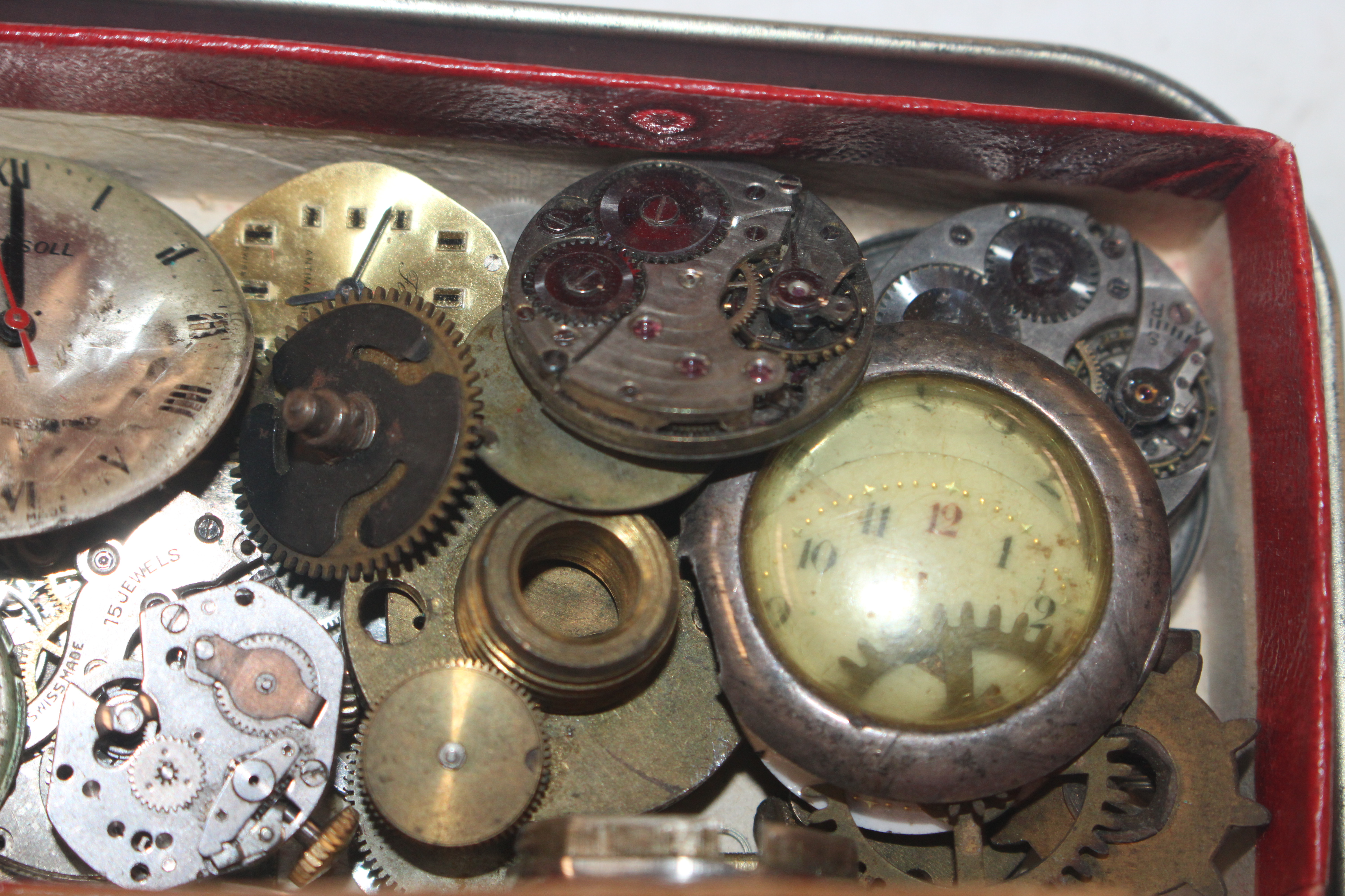 A tray of various pocket watches and parts for spa - Image 12 of 13