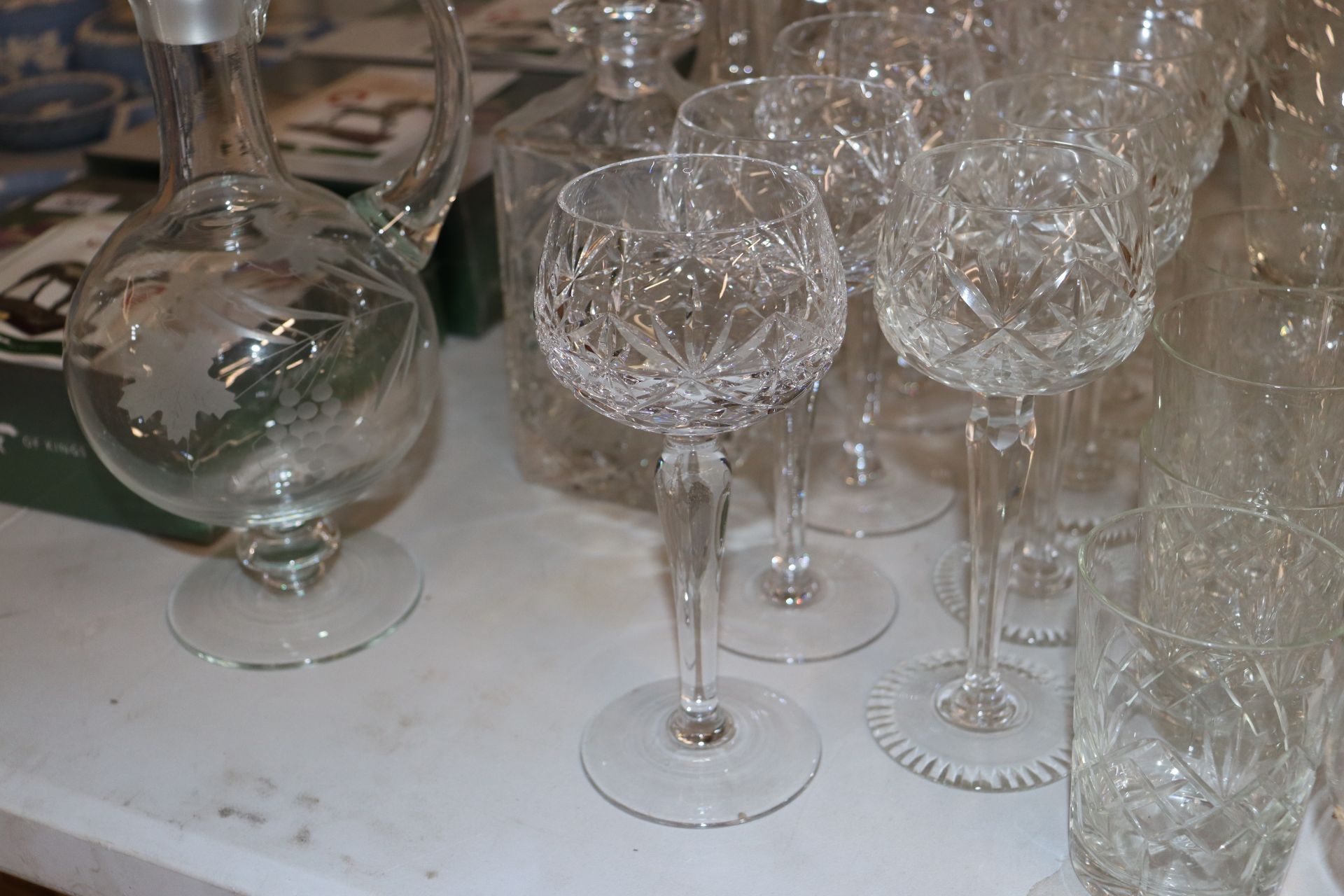 A large quantity of cut glass table ware including - Image 6 of 7