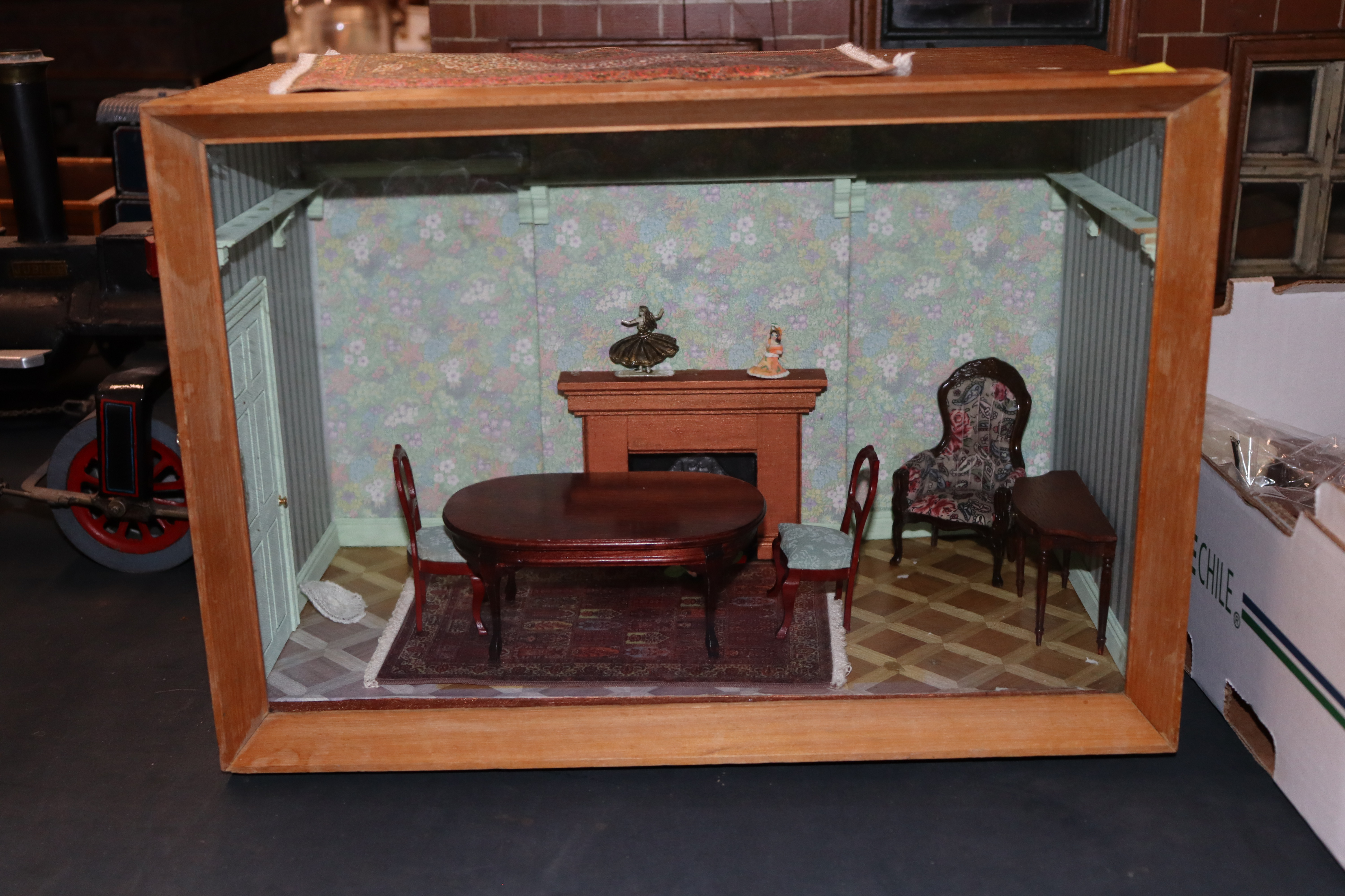 A quantity of doll's house furniture and a doll's - Image 2 of 5