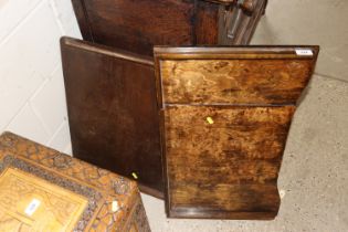 Two vintage wooden bed tables
