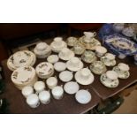 A quantity of gilt decorated tea ware; and Three C
