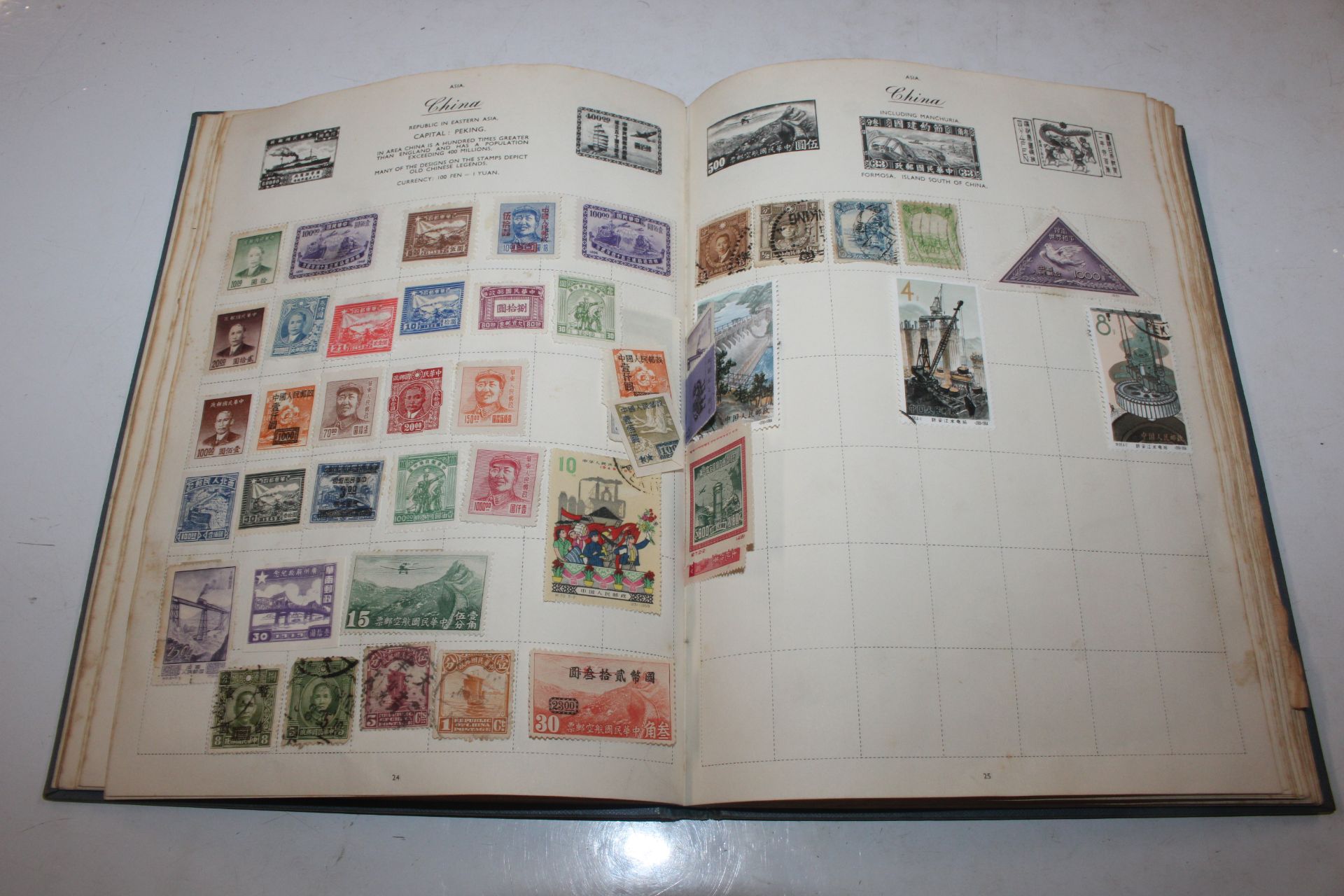 A box containing an album of stamps, various loose - Image 14 of 27
