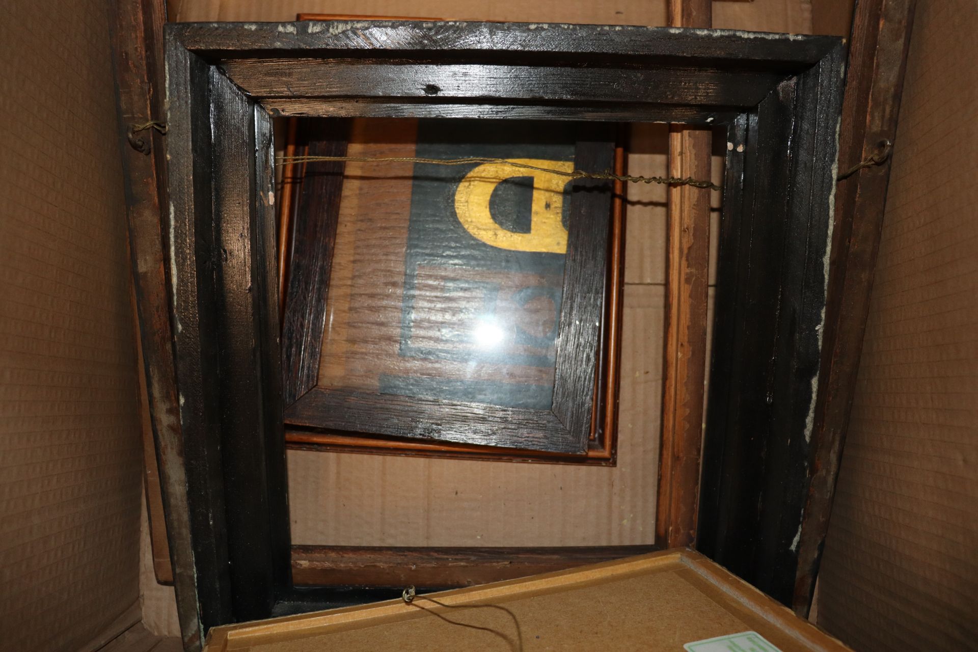 A box containing various photos and frames - Image 3 of 3