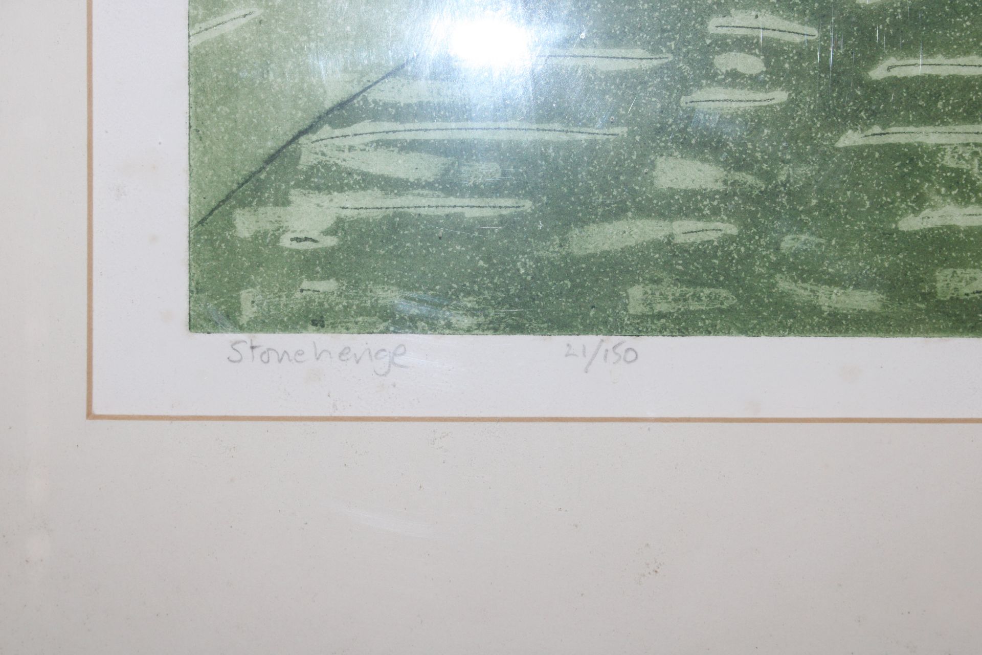 John Brunsden, "Stonehenge" pencil signed limited - Image 2 of 3