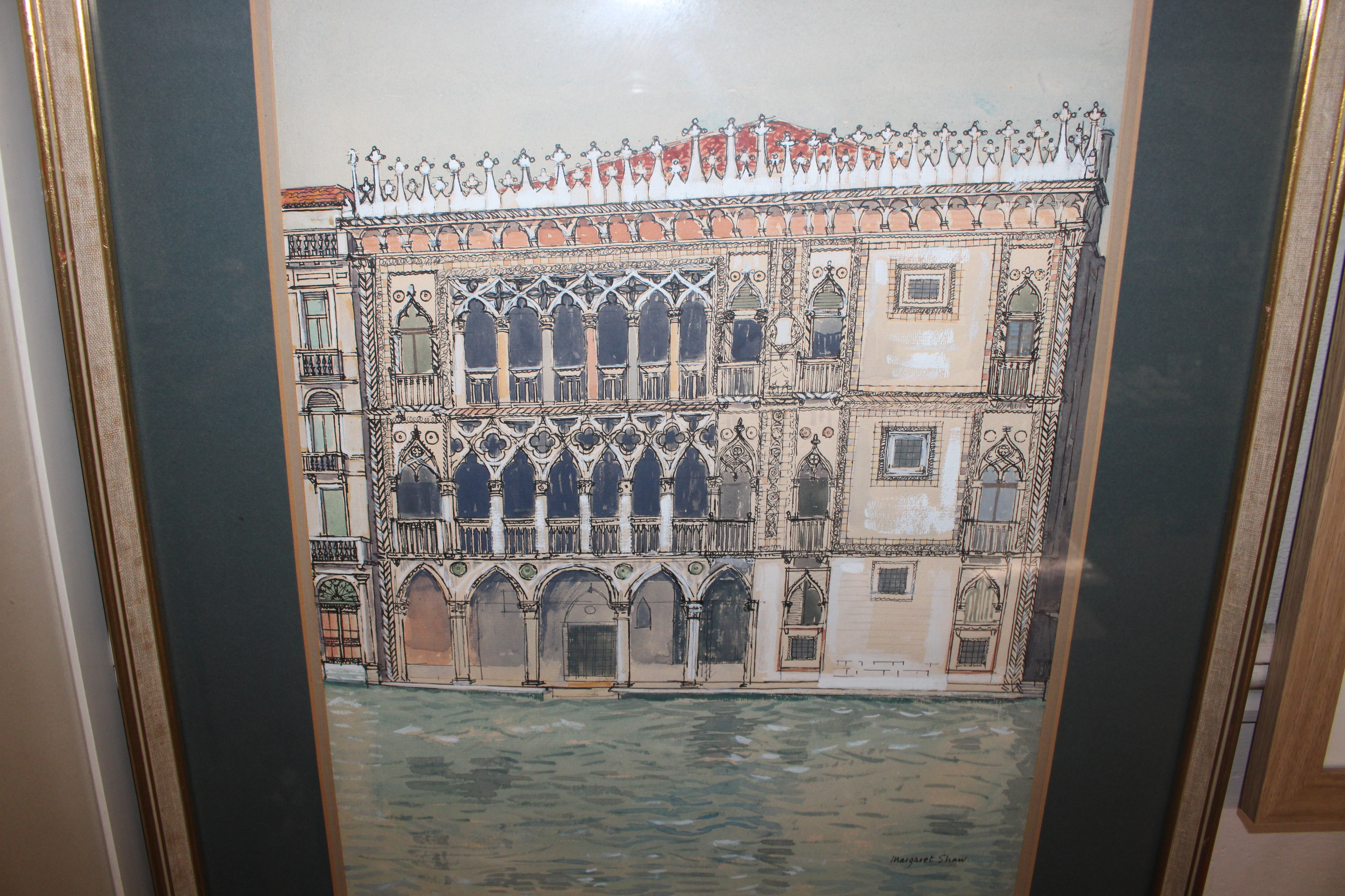 Margaret Shaw, watercolour study of a Venetian sce - Image 2 of 3