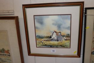 James Merriott, watercolour Woodbridge Tide Mill