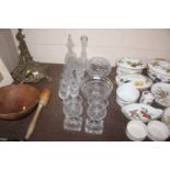 A quantity of cut glass tableware to include Water