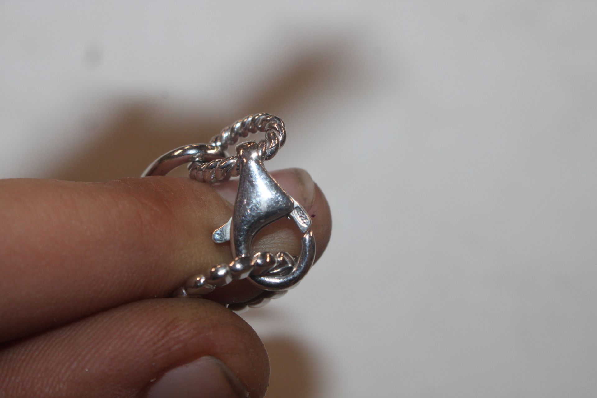 A chunky solid Sterling silver necklace, approx. 4 - Image 4 of 4
