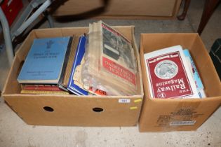 A box of Royal related books, ephemera and a box o