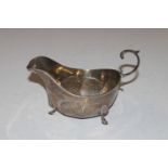 A silver sauce boat, approx. 6oz (231gms)