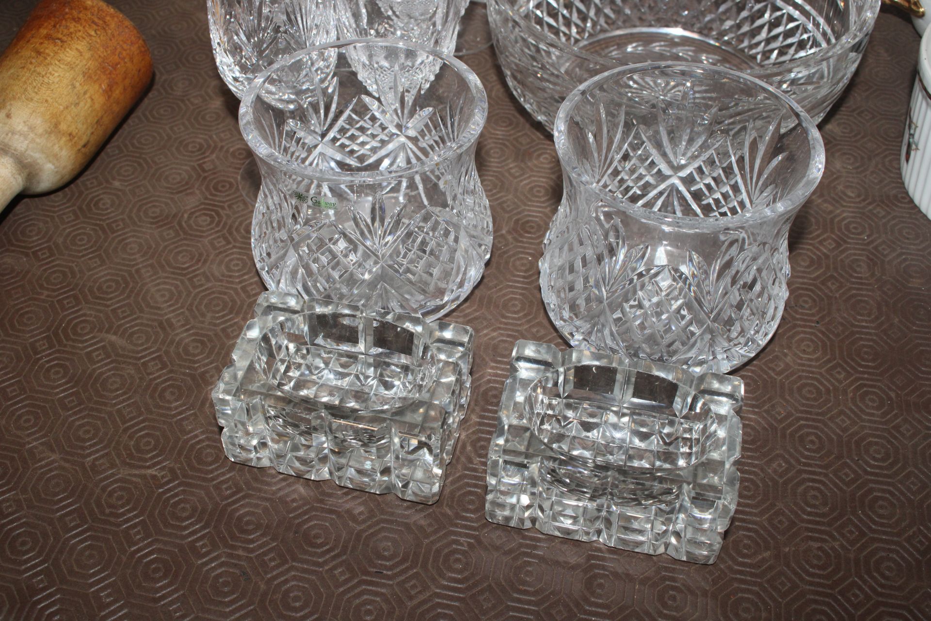 A quantity of cut glass tableware to include Water - Image 2 of 3