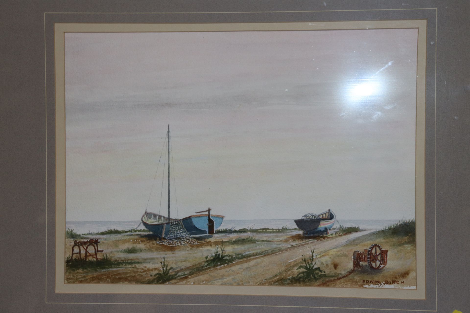 Edwin Birch, signed watercolour of a coastal scene - Image 2 of 3