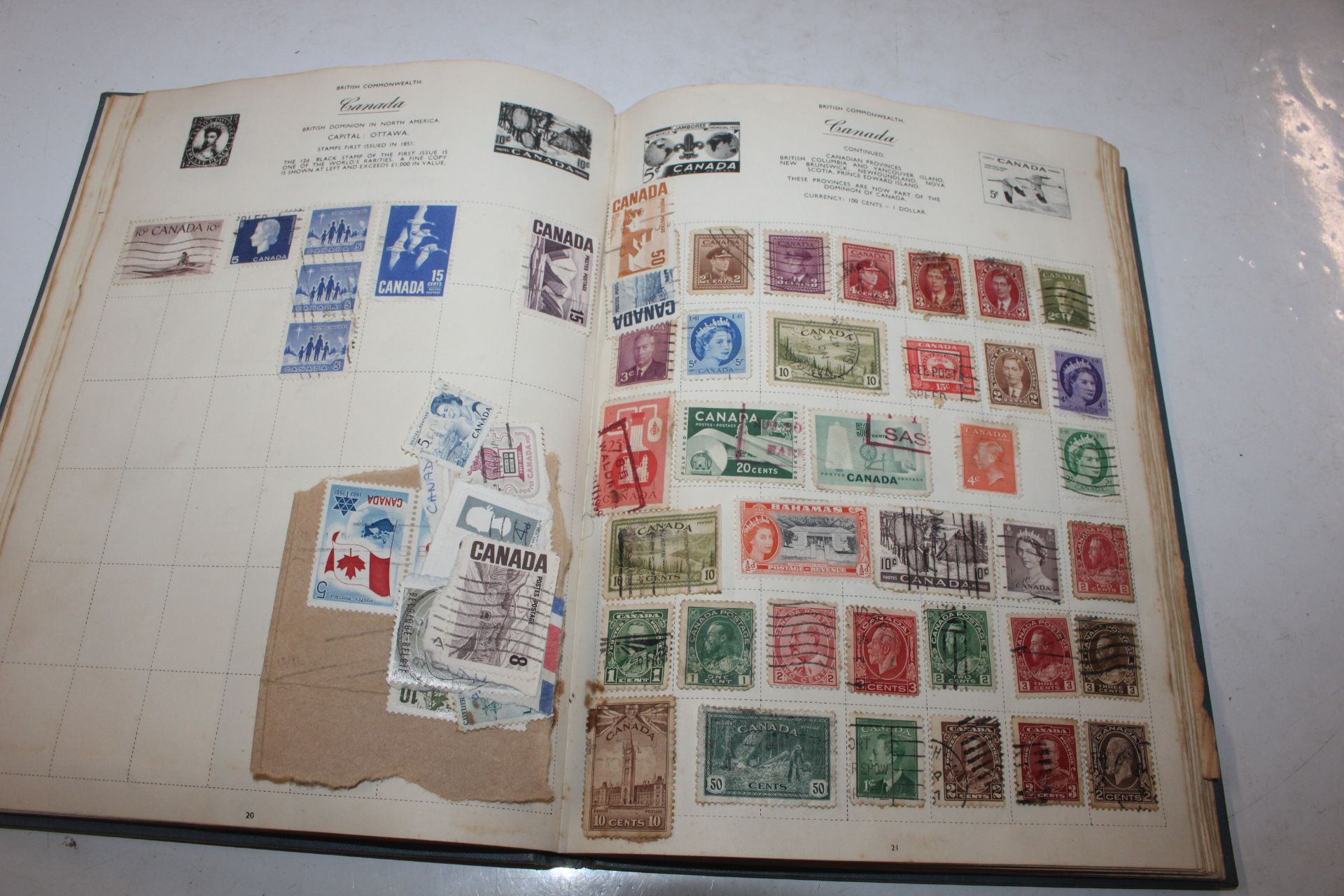 A box containing an album of stamps, various loose - Image 16 of 27