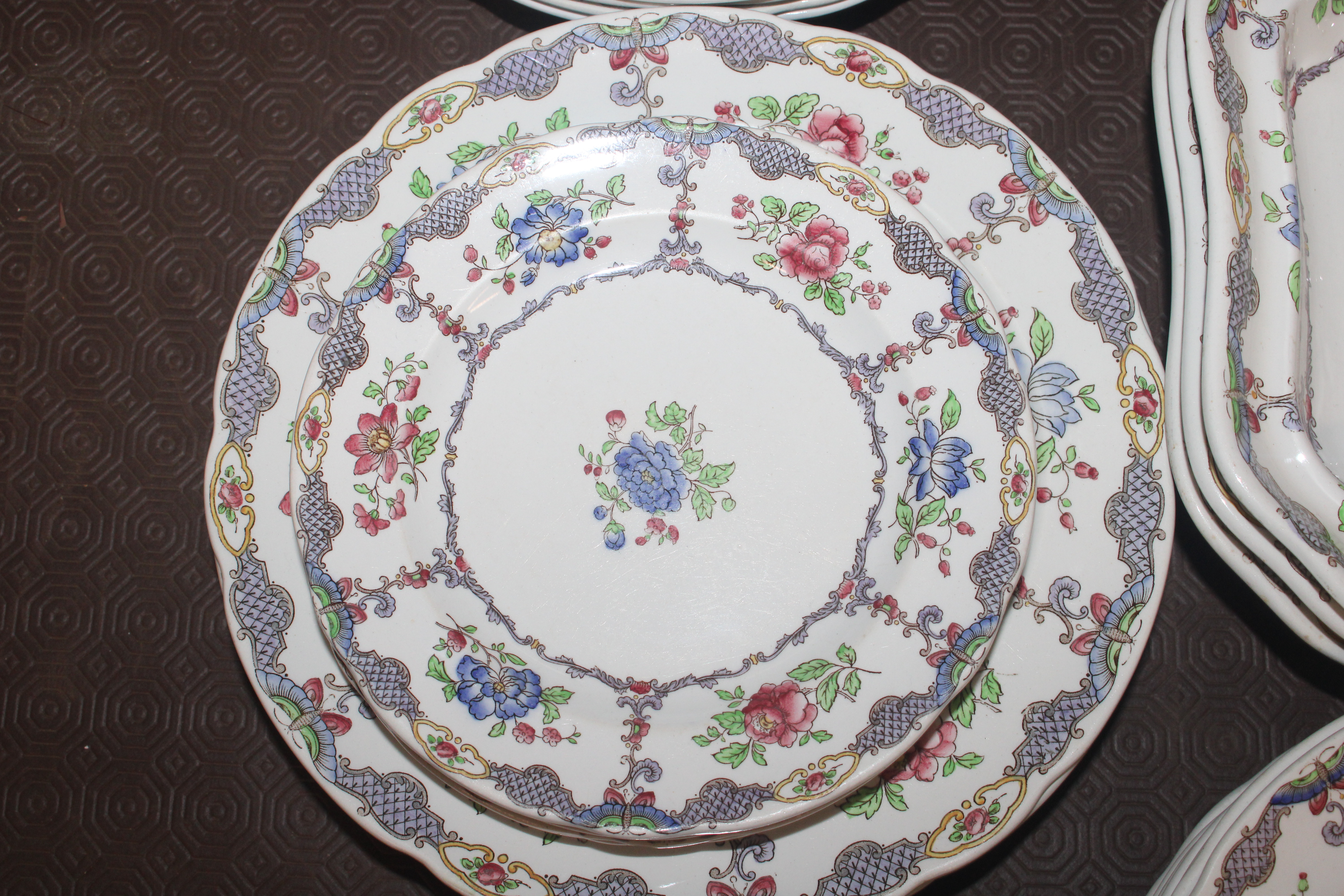 A Copeland late Spode floral pattern part dinner service - Image 4 of 6