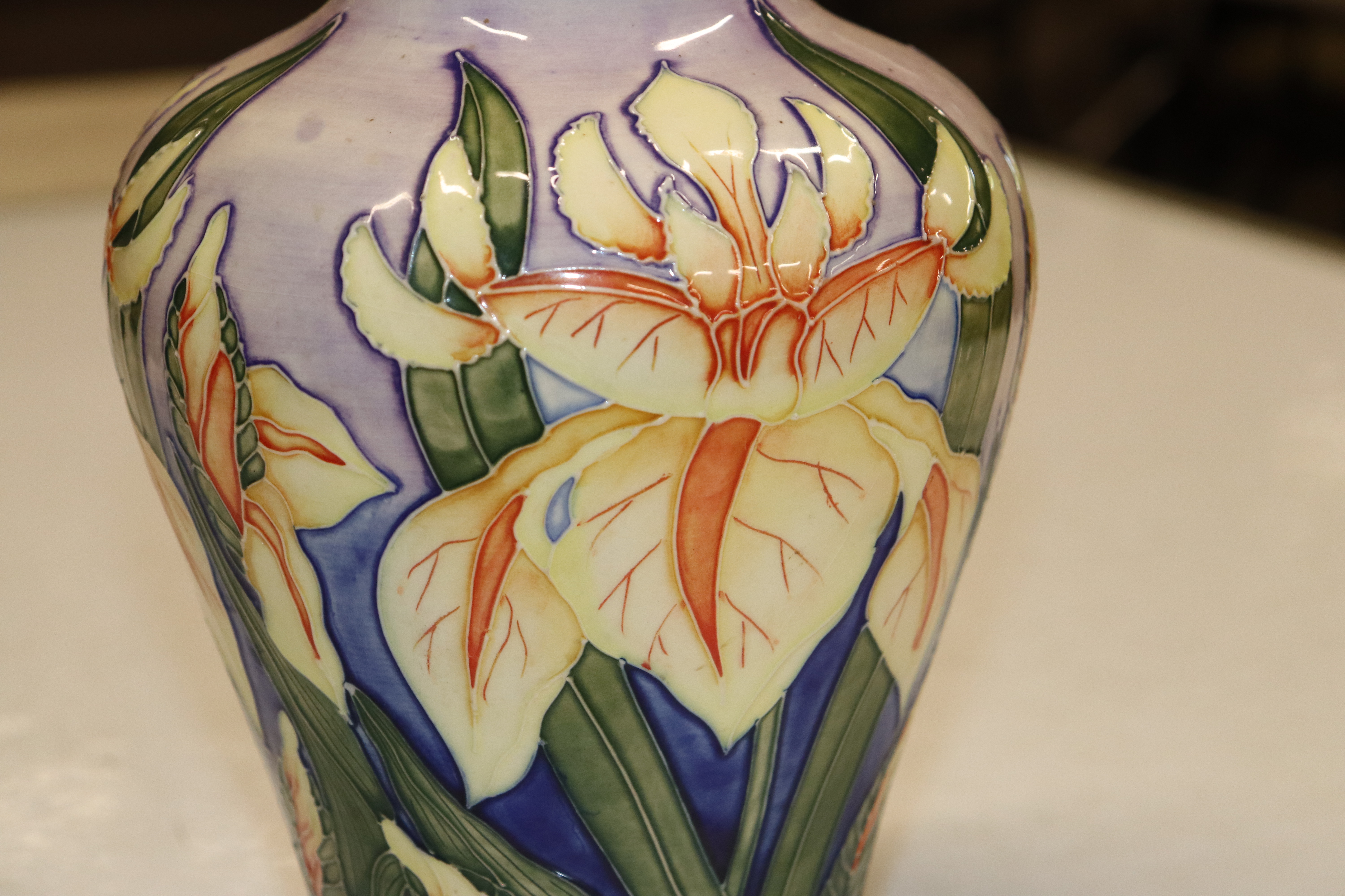 A Moorcroft Pottery vase having floral decoration, - Image 6 of 17