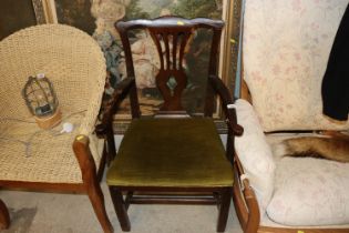 A 19th Century carver chair