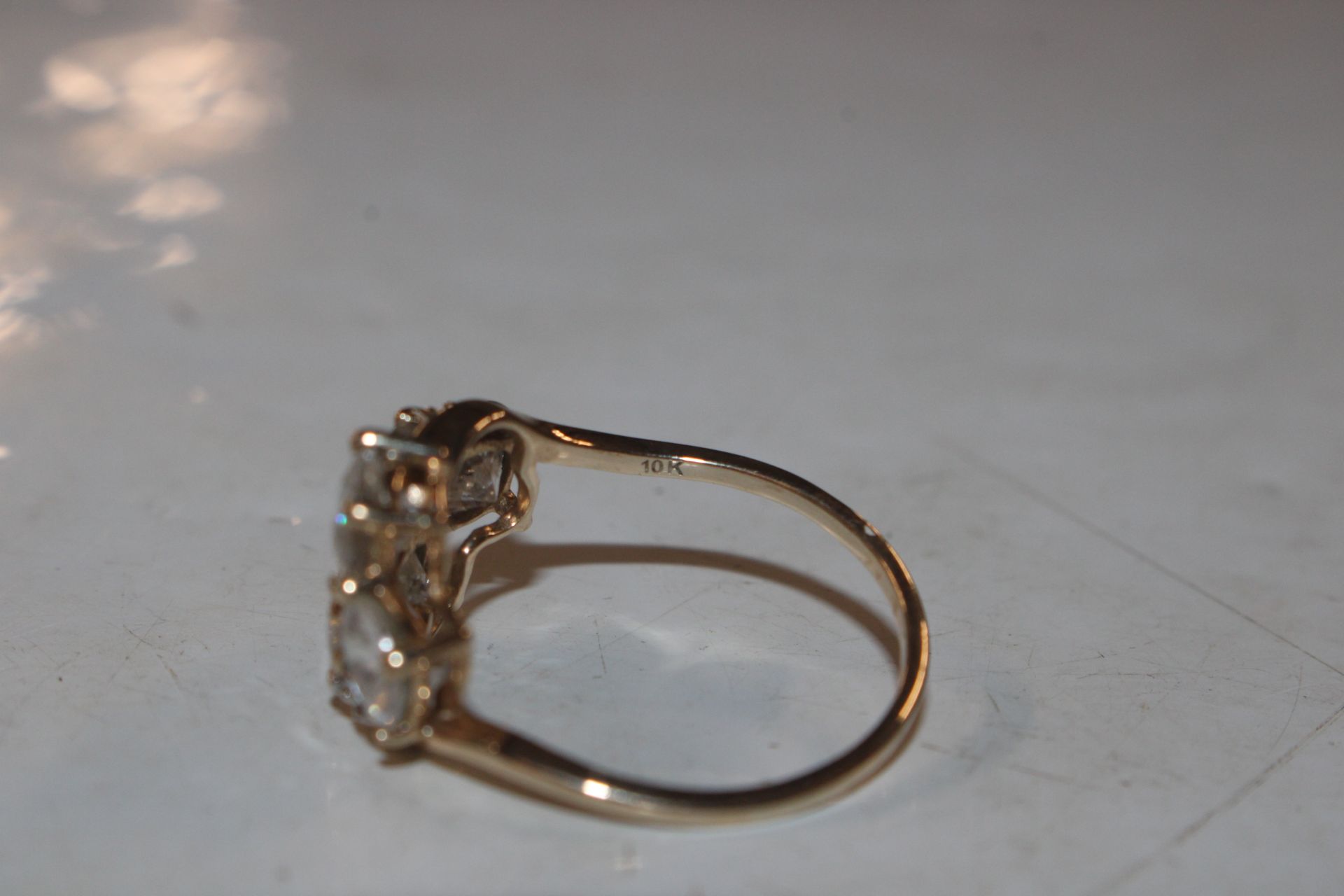 A 10ct gold Cubic Zirconia and diamond set cocktai - Image 5 of 5