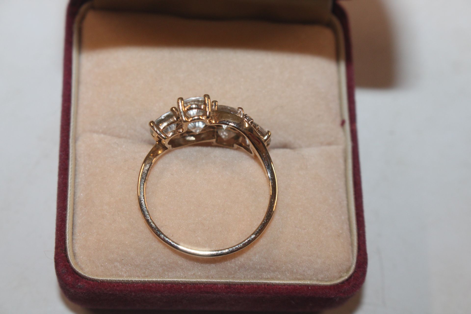A 10ct gold Cubic Zirconia and diamond set cocktai - Image 3 of 5