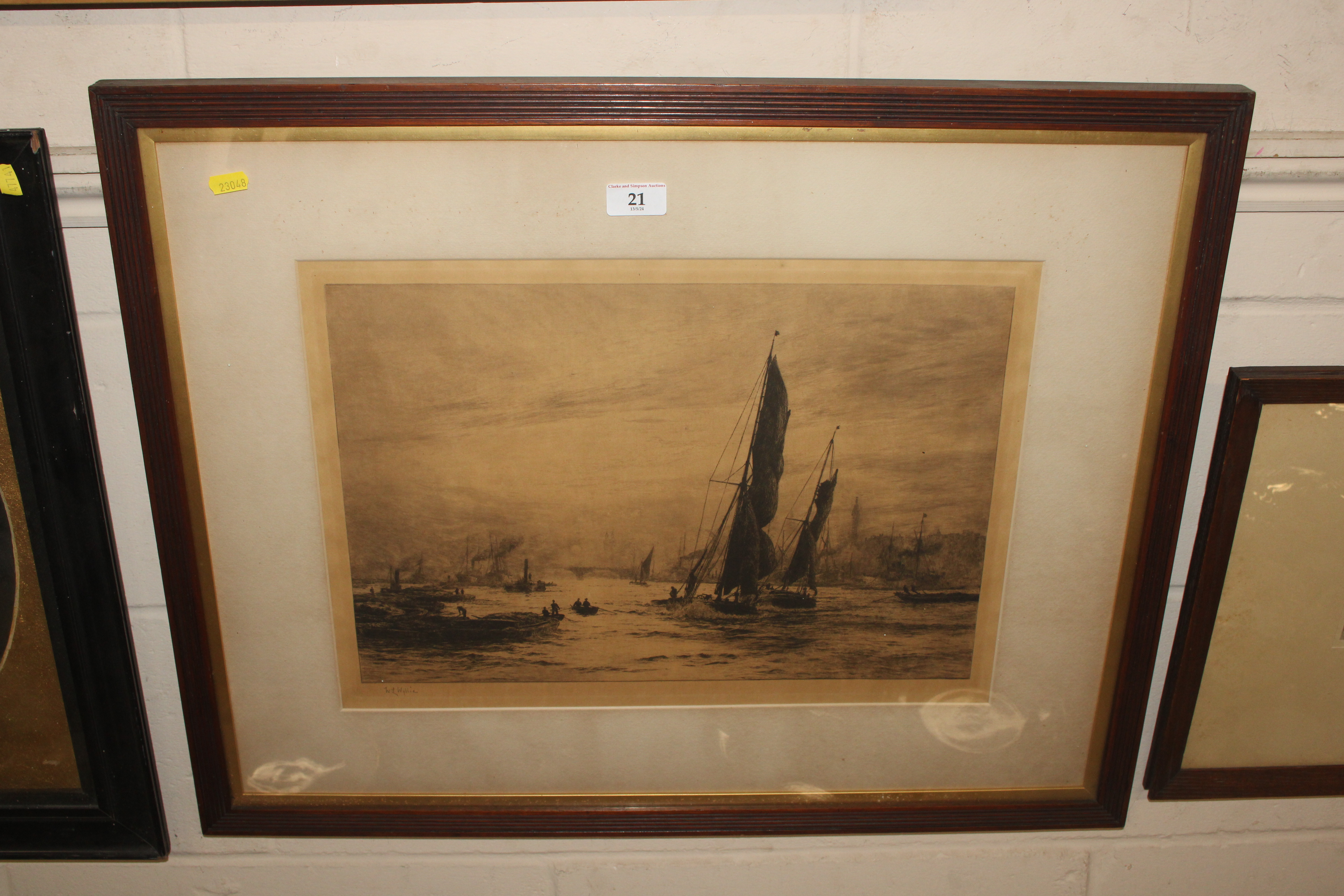 William Lionel Wyllie, pencil signed print "The Po