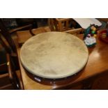 A Walton's 18" Bodhran goat skin drum with two bea