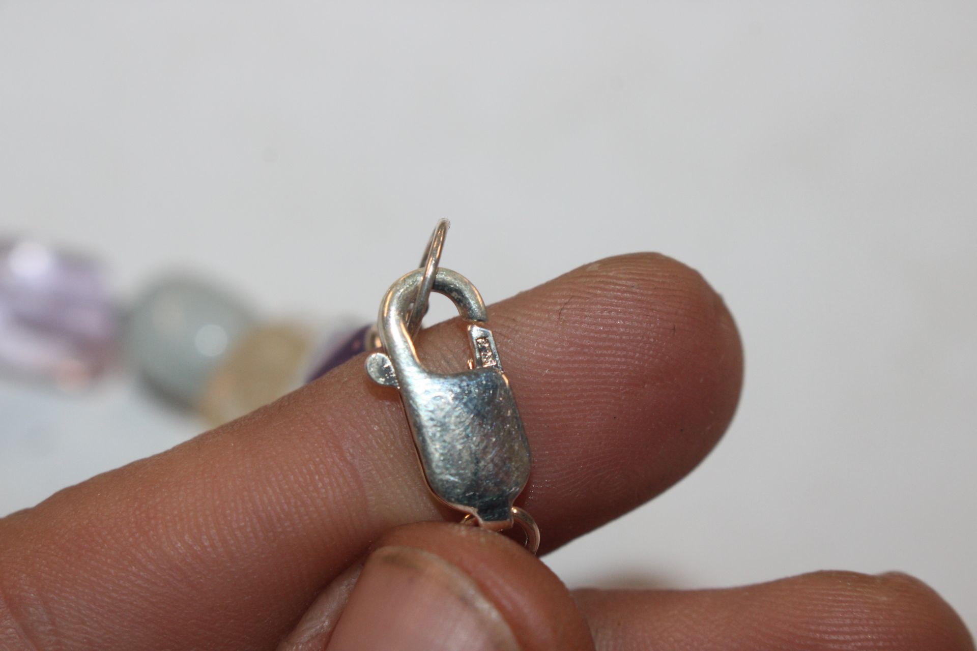 A Sterling silver amethyst, citrine and aqua marin - Image 5 of 5