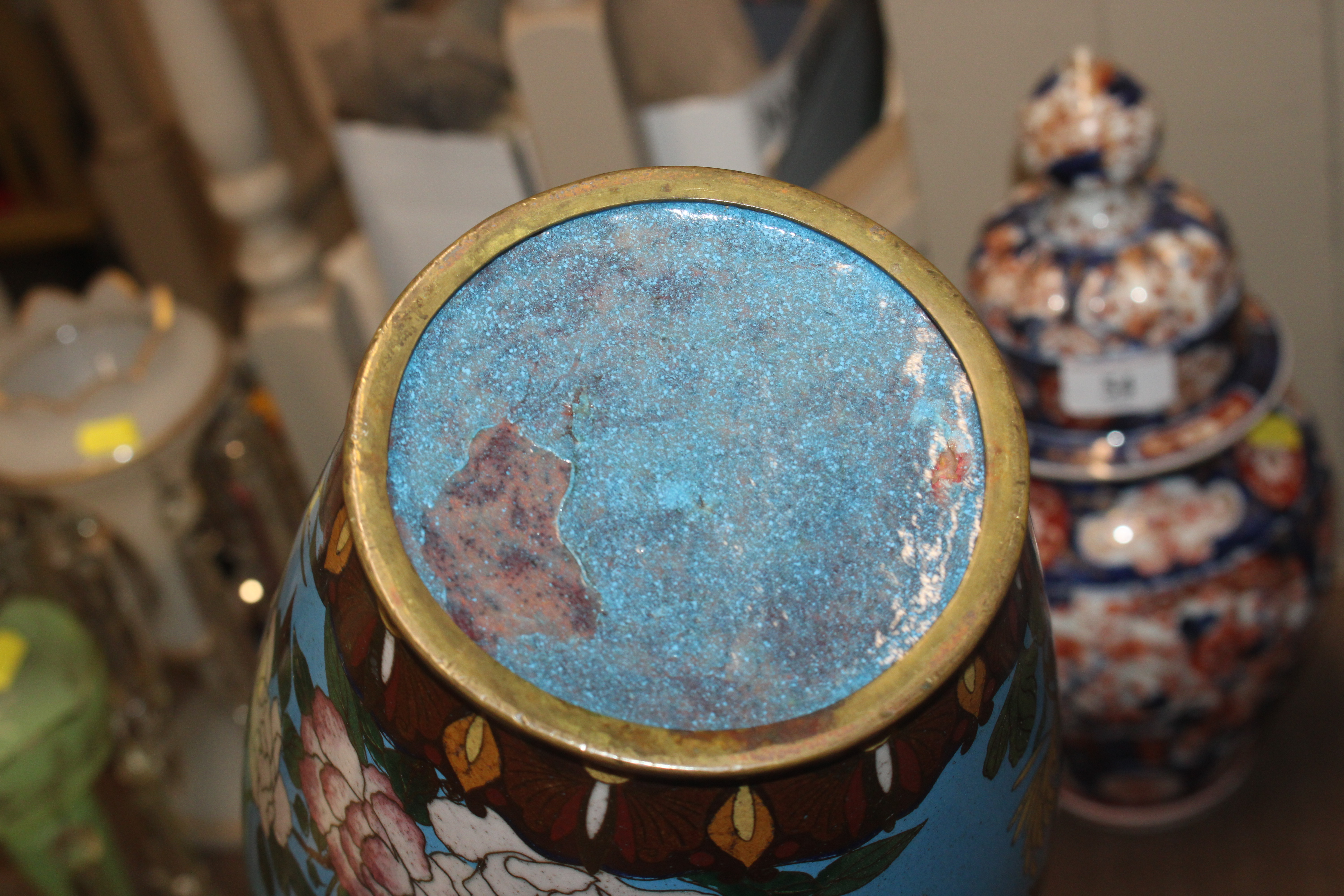 A cloisonné baluster vase - Image 12 of 12