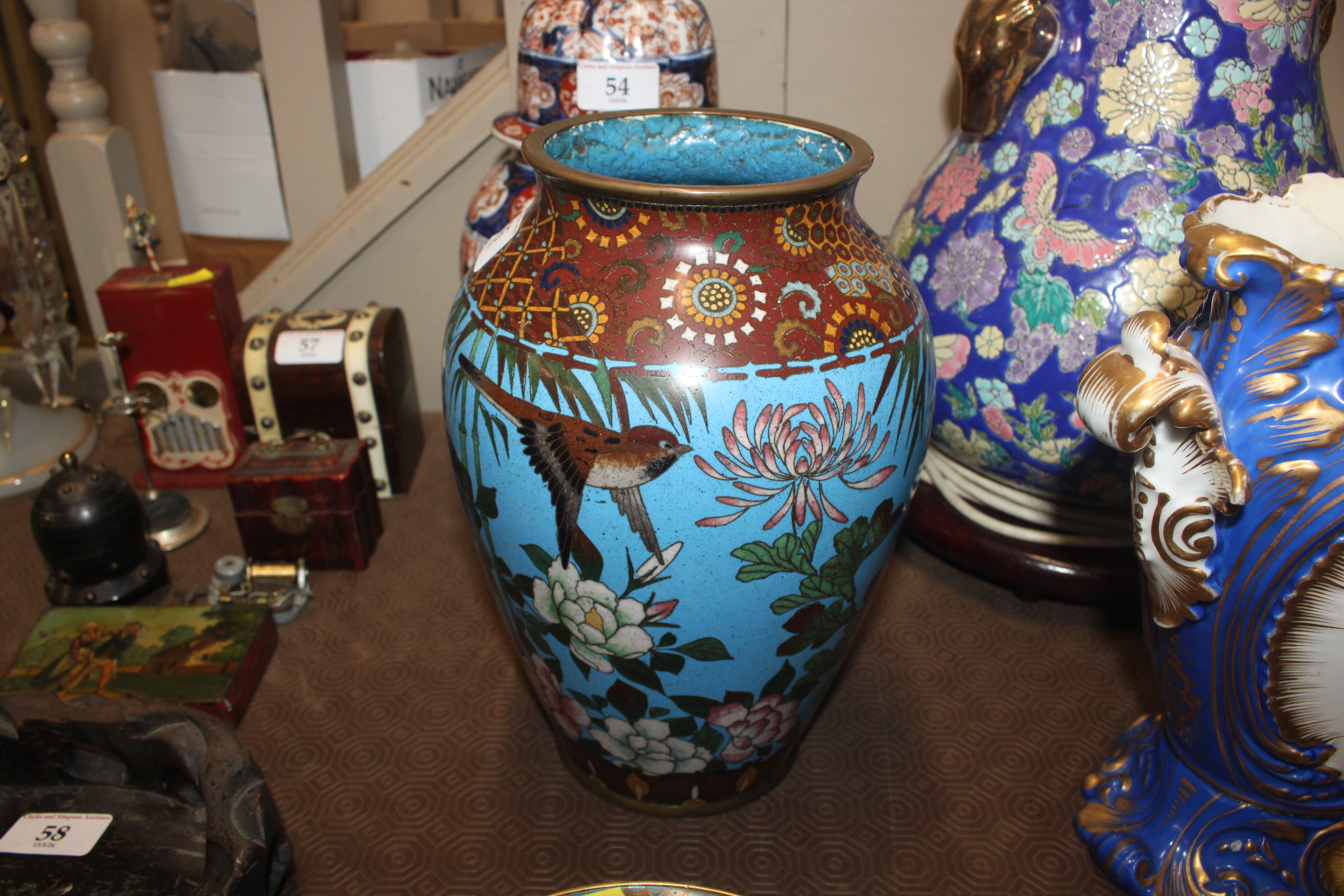 A cloisonné baluster vase - Image 6 of 12