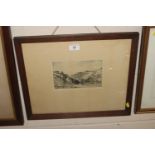 Leonard Russell Squirrell, pencil signed etching d
