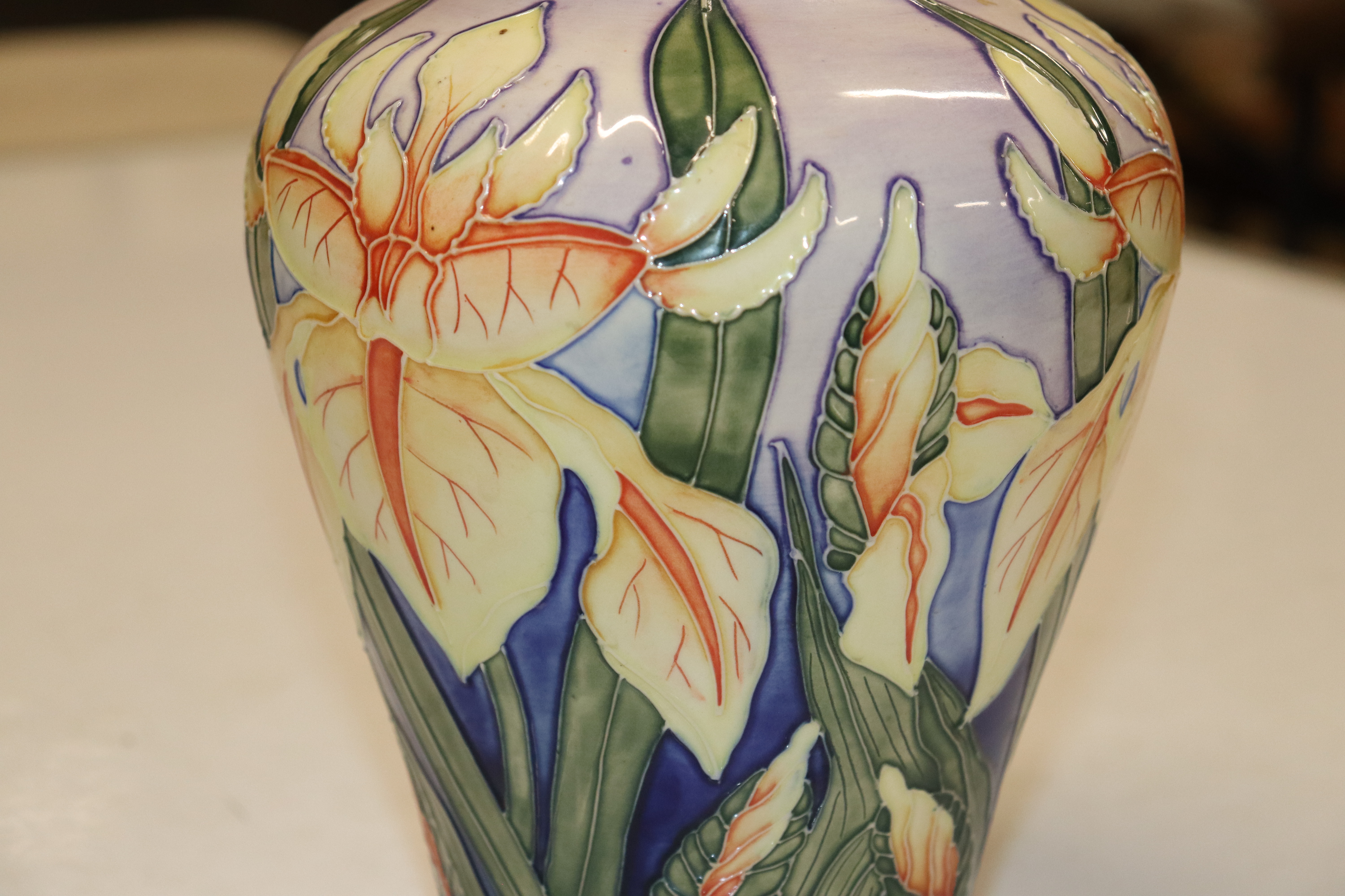 A Moorcroft Pottery vase having floral decoration, - Image 12 of 17