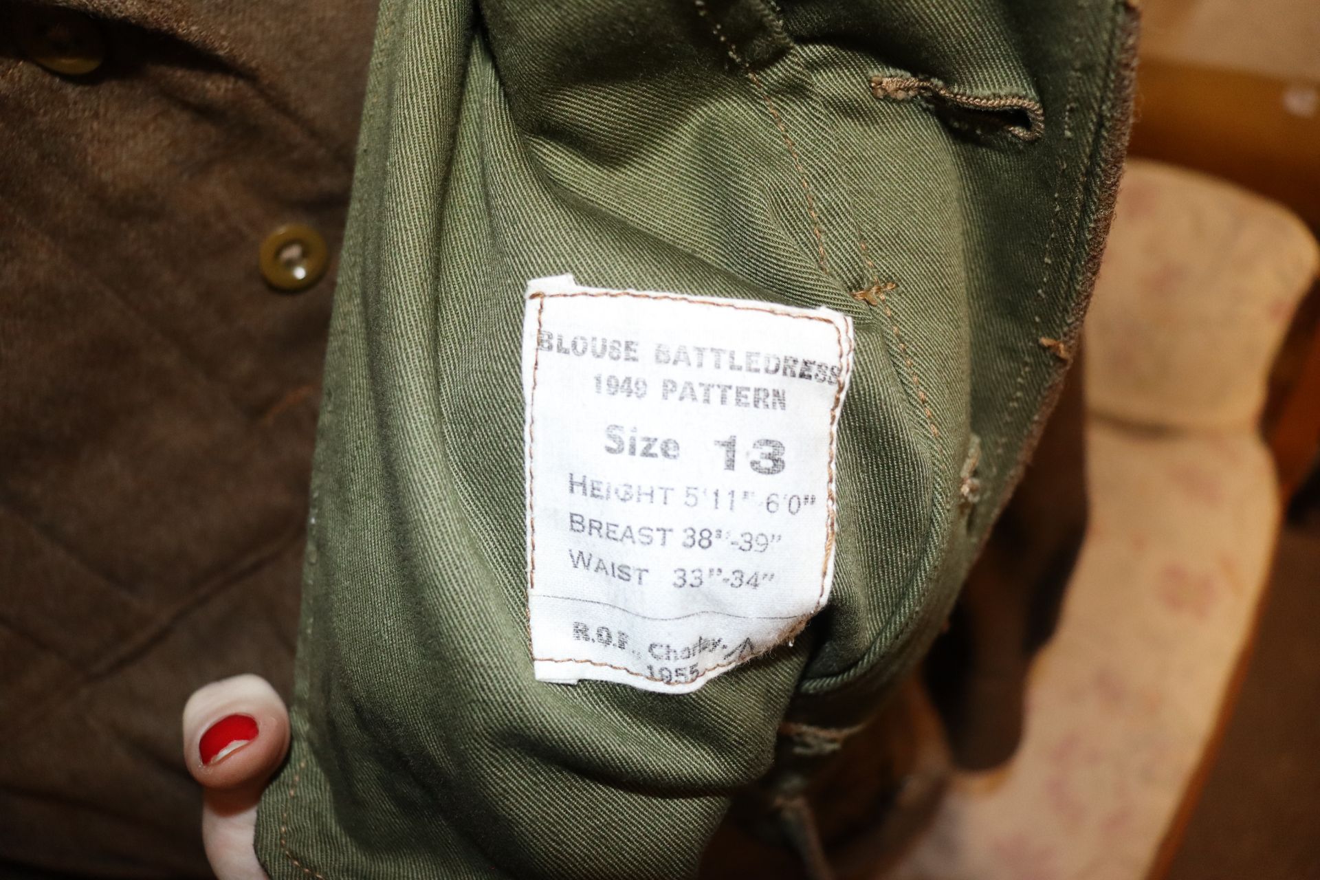 A battle dress blouse and trousers, Royal Signals - Image 3 of 4