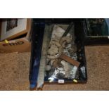 A box of miscellaneous Venetian mirror parts