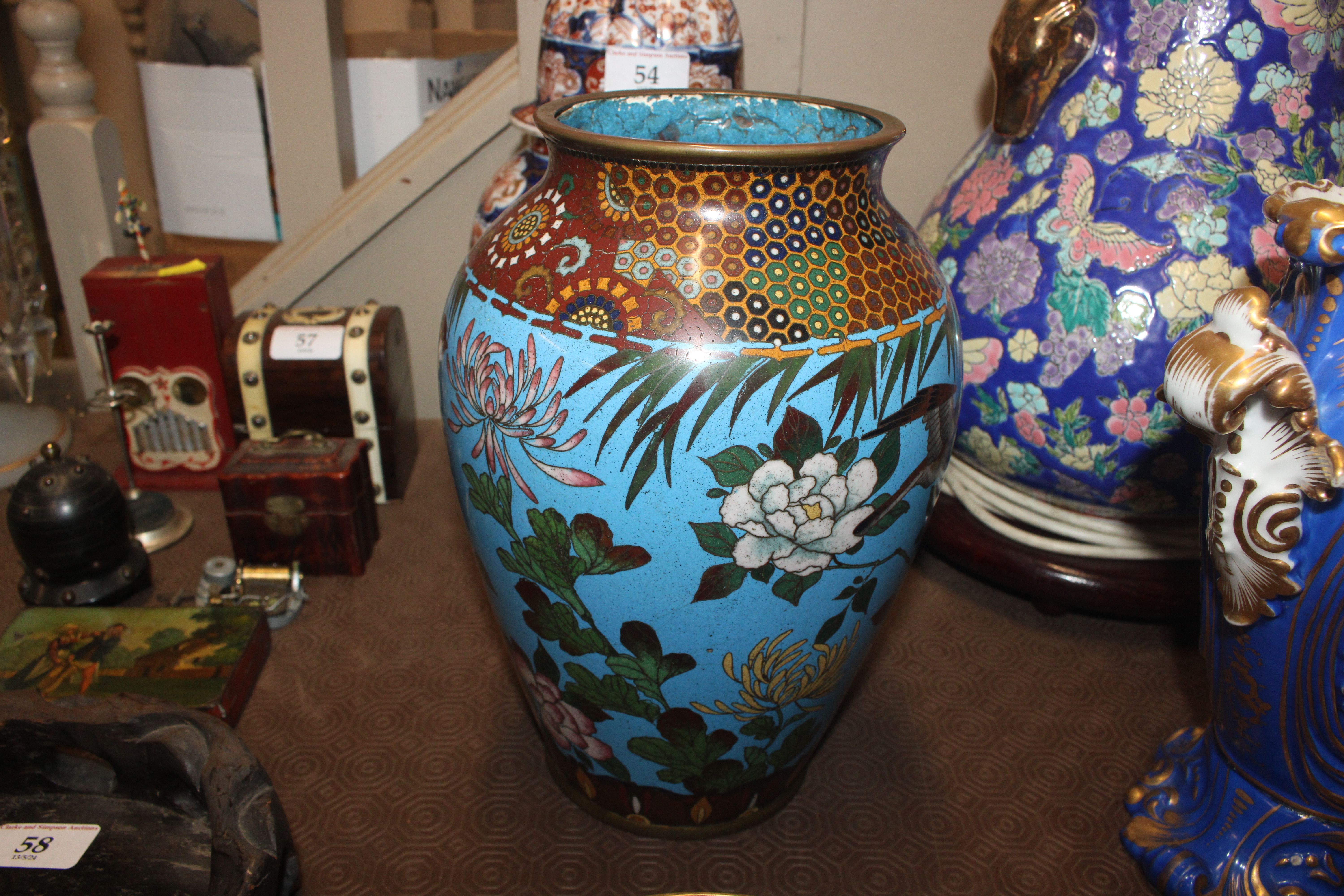A cloisonné baluster vase - Image 5 of 12