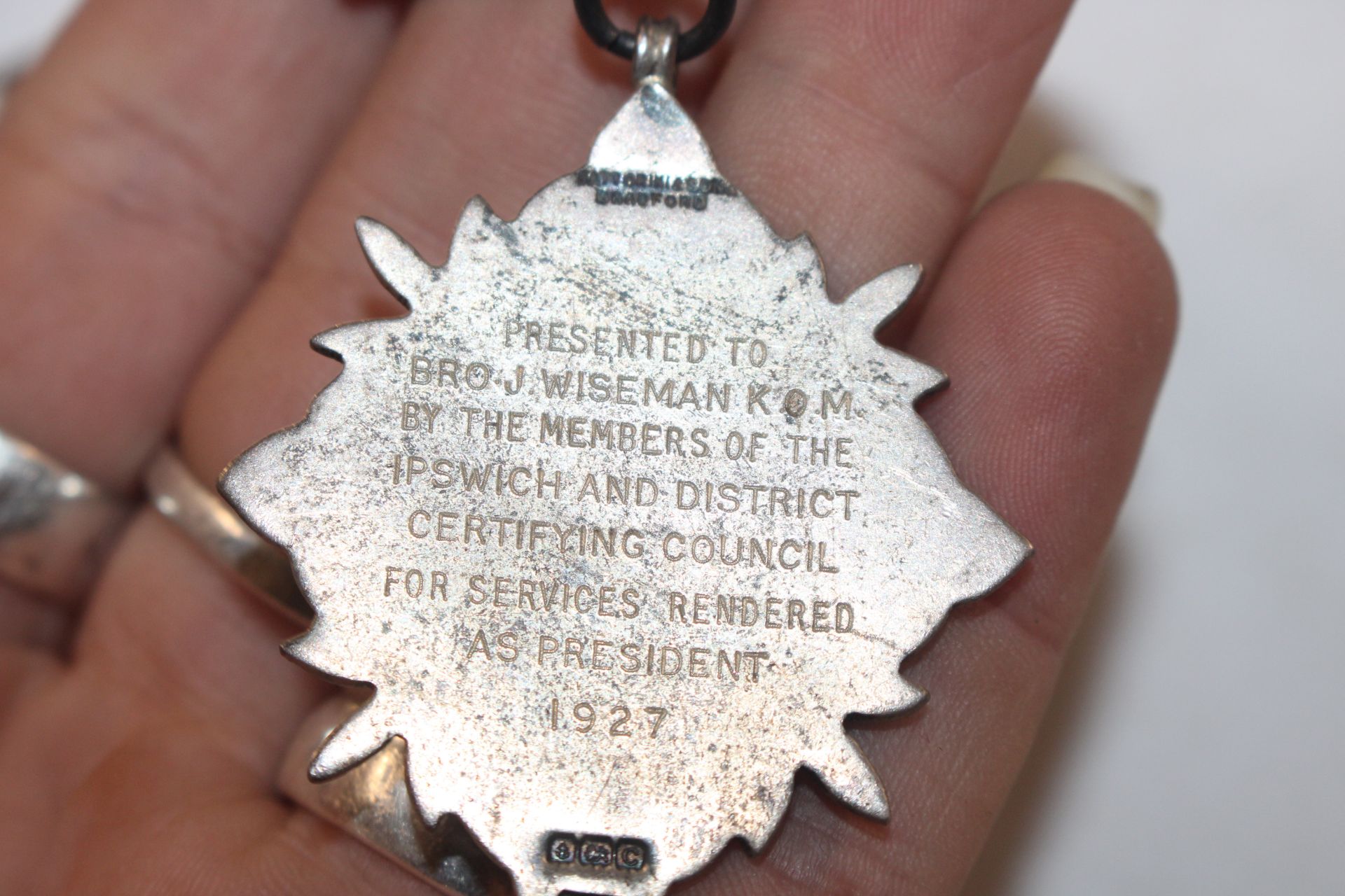 A collection of silver gilt and other Masonic meda - Image 33 of 43