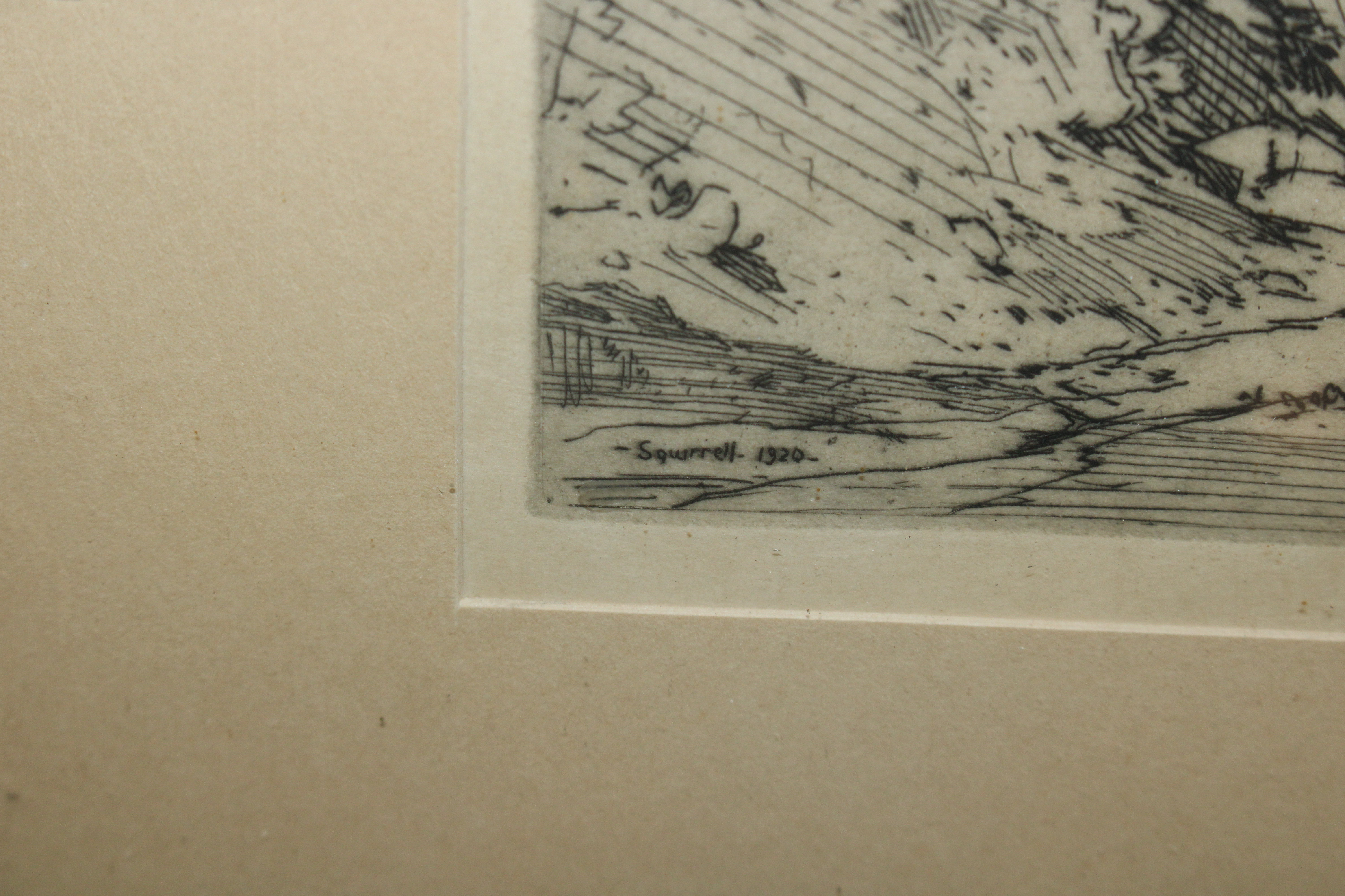 Leonard Russell Squirrell, pencil signed etching d - Image 3 of 4