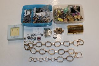 A 9ct gold ring AF; Pandora style charms; various