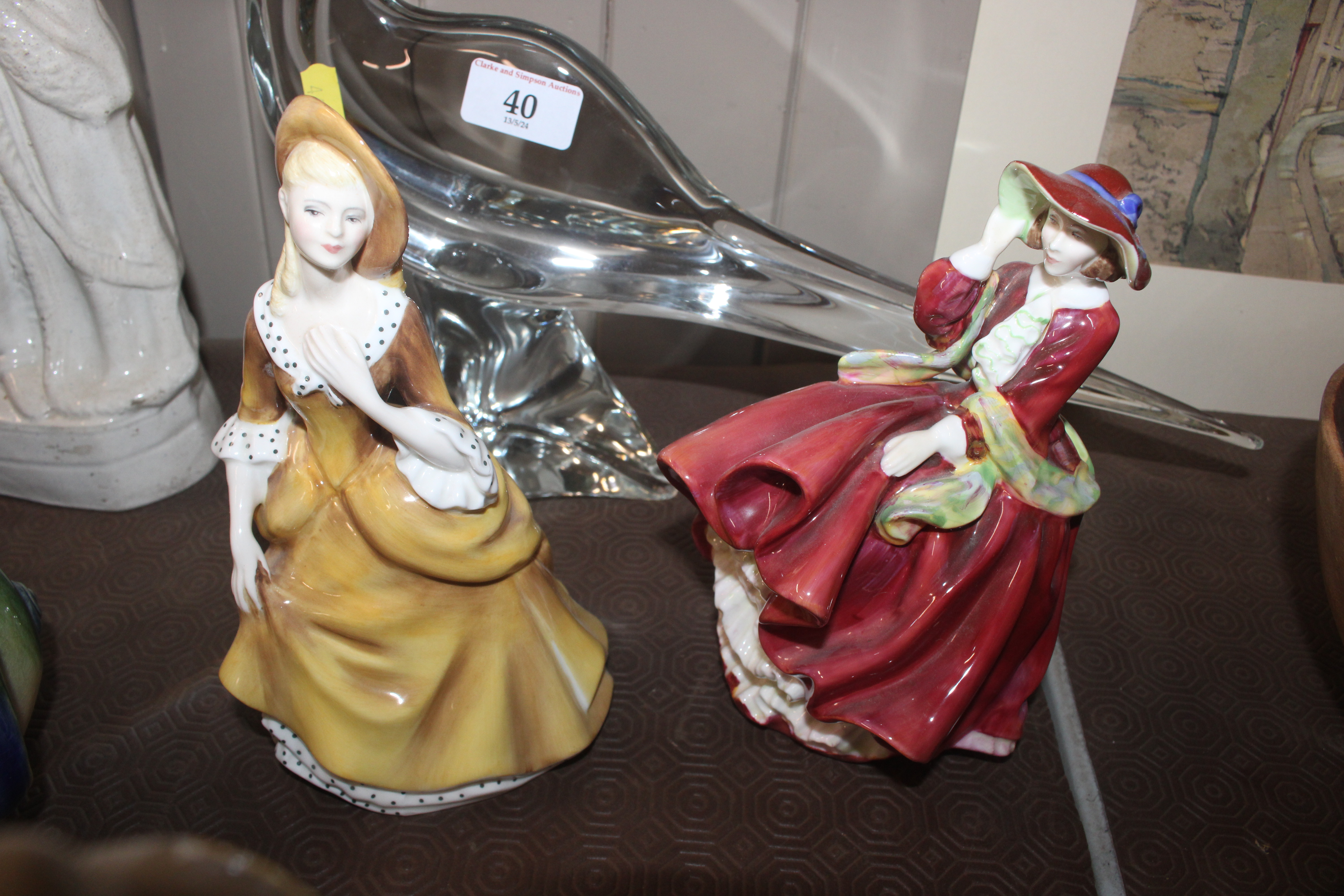 Two Doulton figurines; a Spanish porcelain figure of a child; other figures etc. - Image 7 of 8