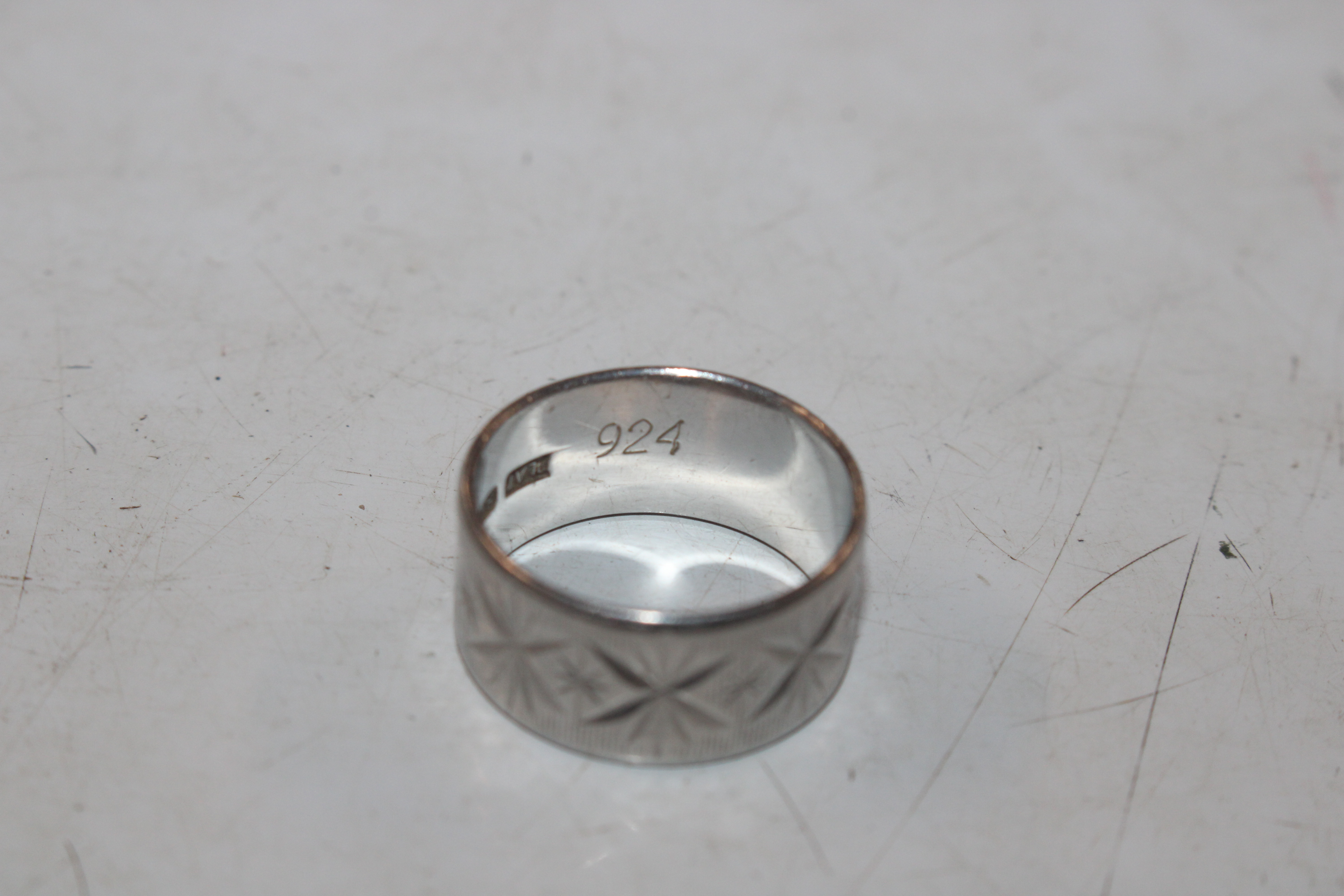 A platinum wedding band, ring size L, approx. 7.5g - Image 4 of 5