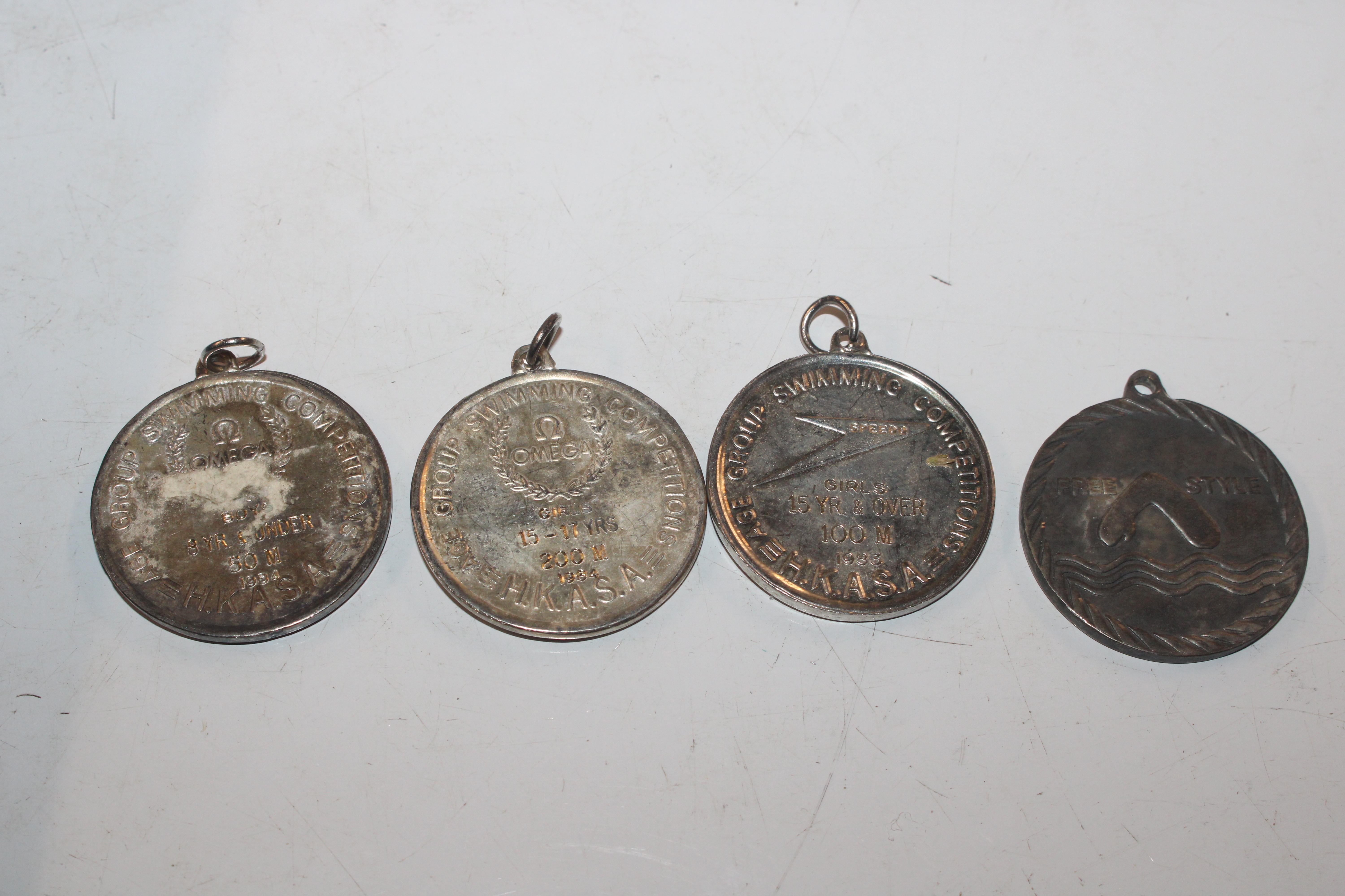 A tray of swimming related medals - Image 2 of 7