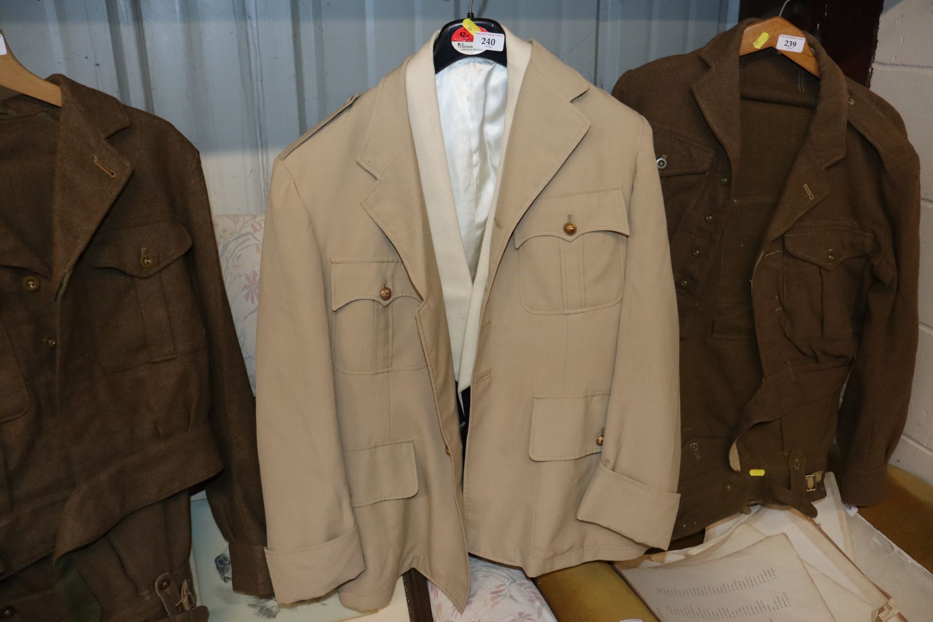 An officers mess uniform with French army officers