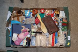 A box containing various miscellaneous items to in