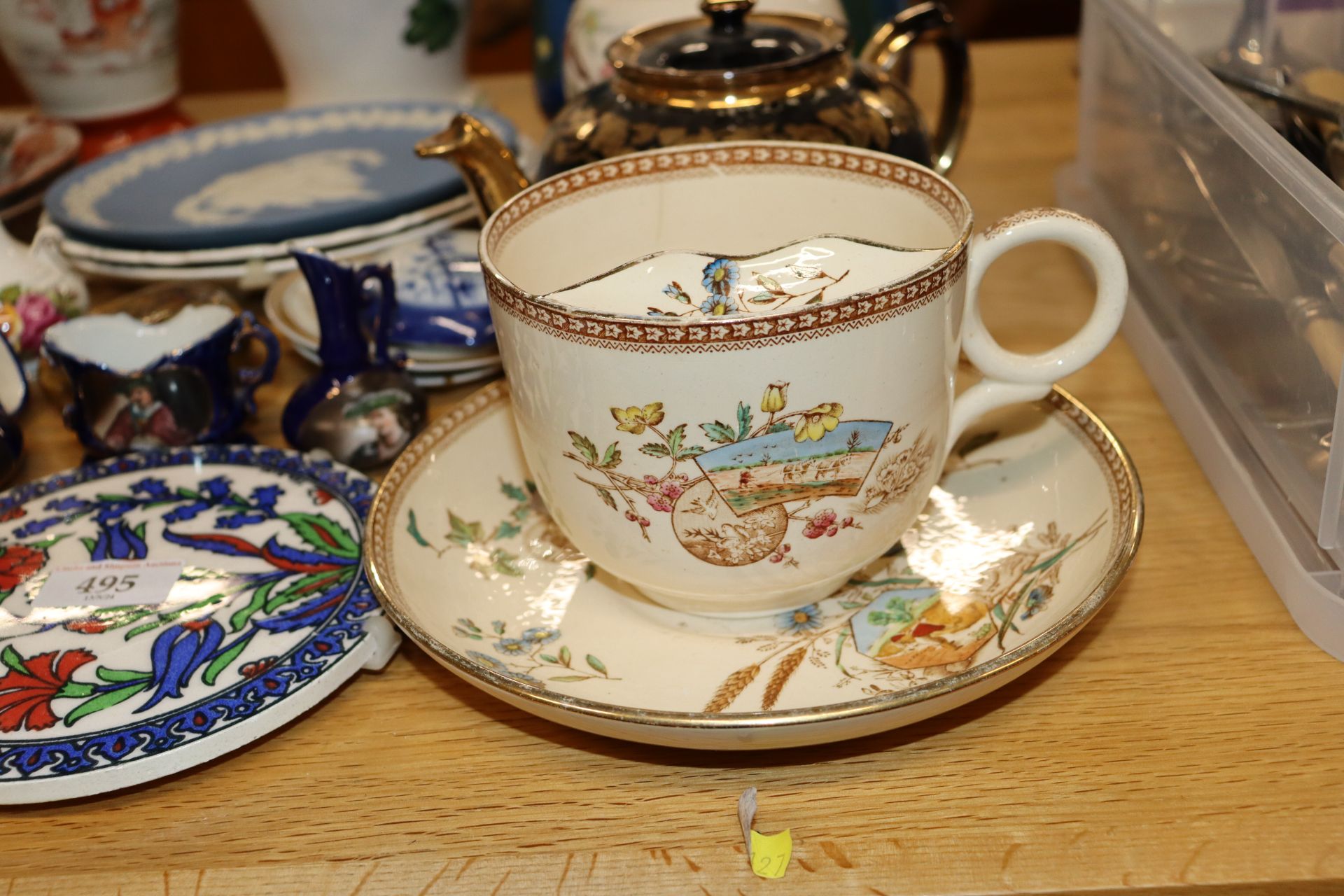 A quantity of various china to include Satsuma vas - Image 2 of 9