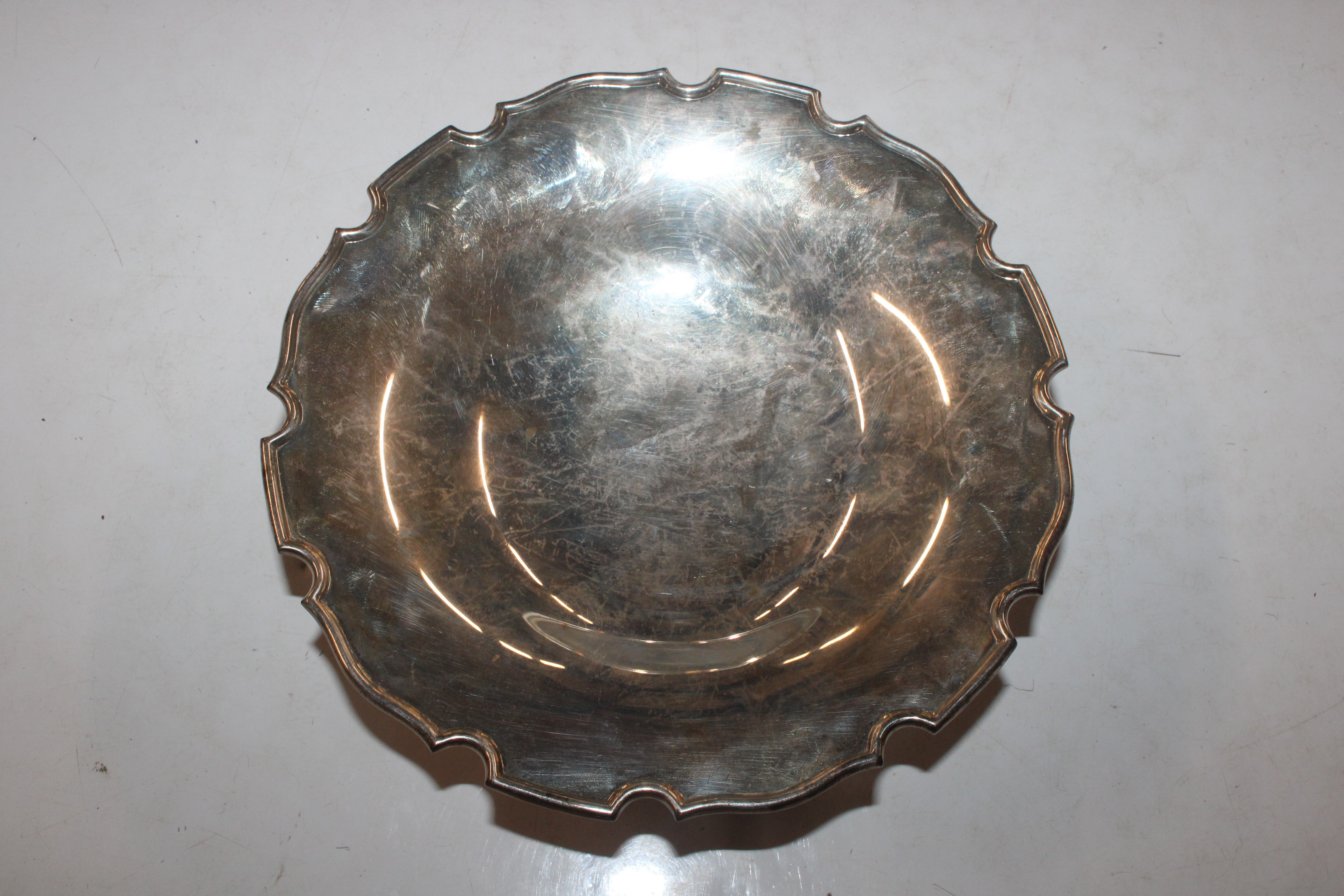 A silver pedestal dish, approx. 6.8oz (259gms) - Image 2 of 5