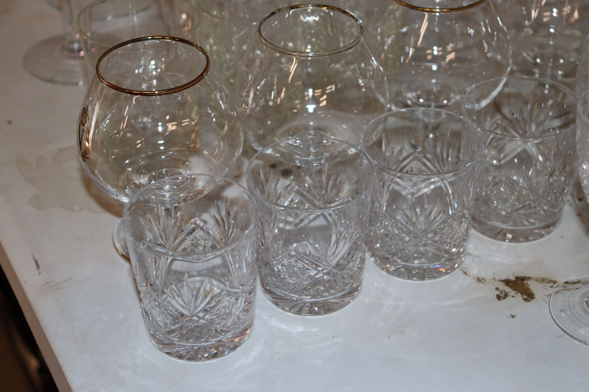 A large quantity of cut glass table ware including - Image 4 of 7