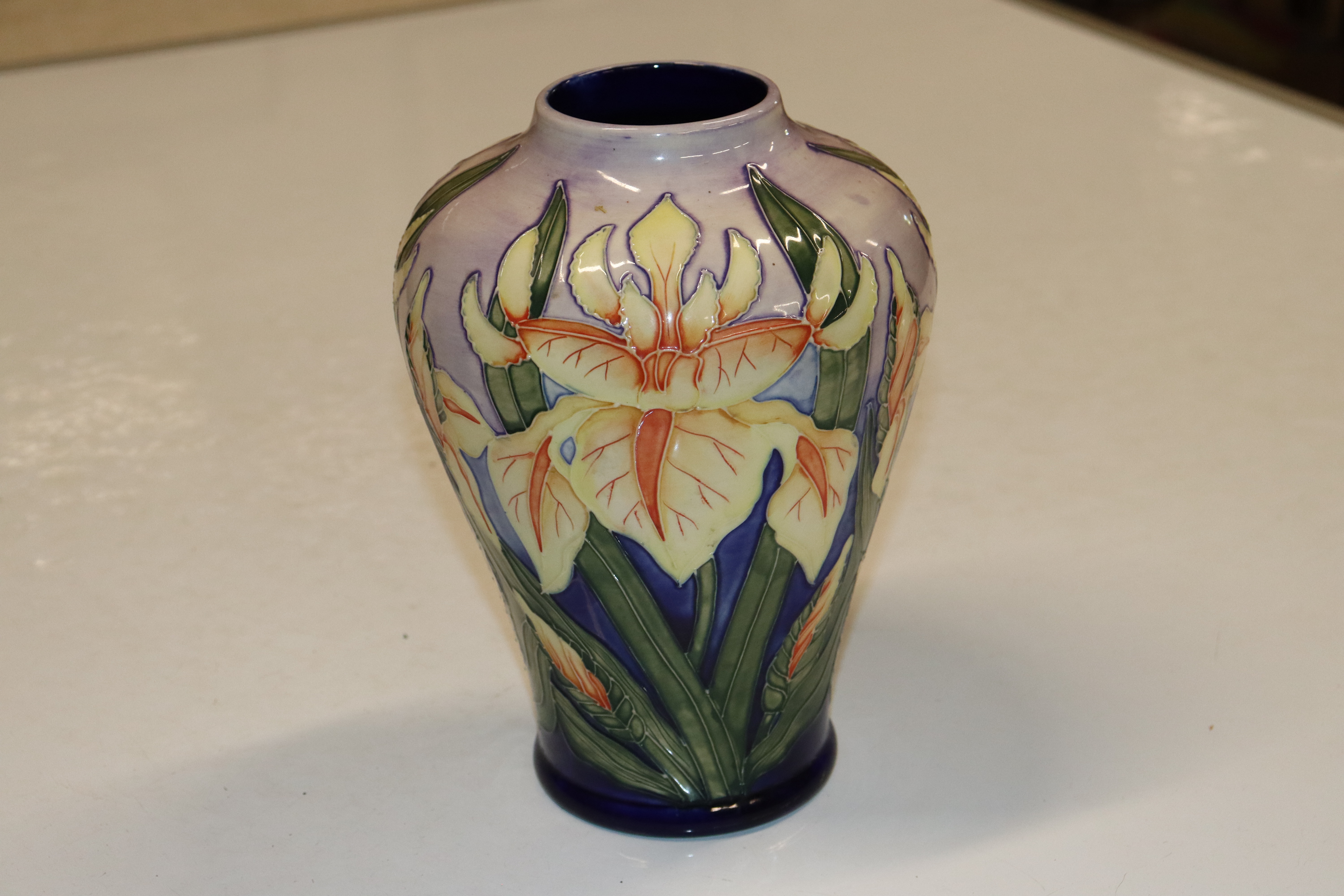 A Moorcroft Pottery vase having floral decoration,