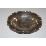 A silver pedestal dish, approx. 6.8oz (259gms)