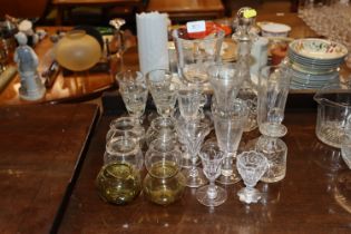 A quantity of 19th Century and later glassware